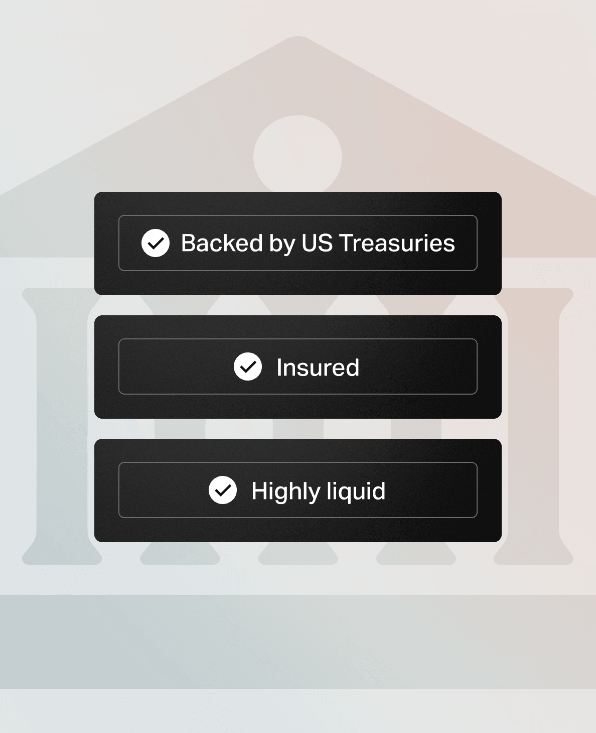 Deposits held as U.S. Treasuries