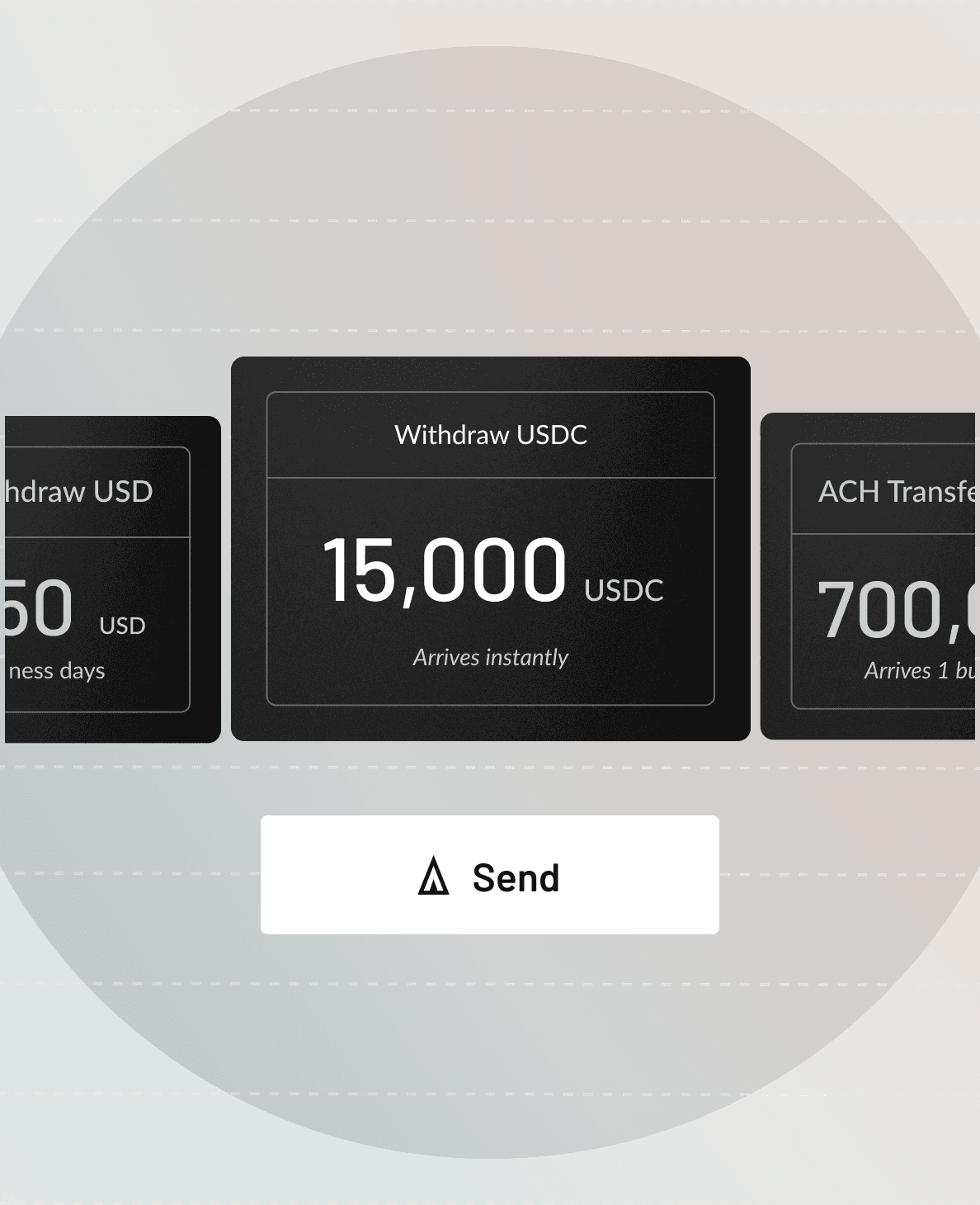 Permissions screen in app